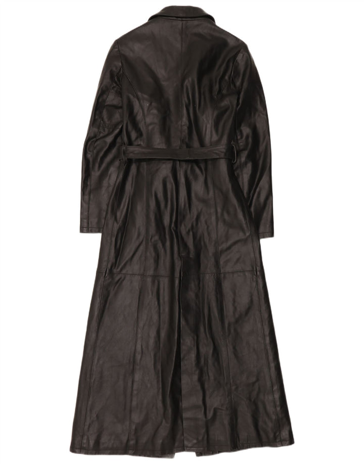 Lavorazione Artigianale Manteau en Cuir Femme IT 42 Moyen Noir