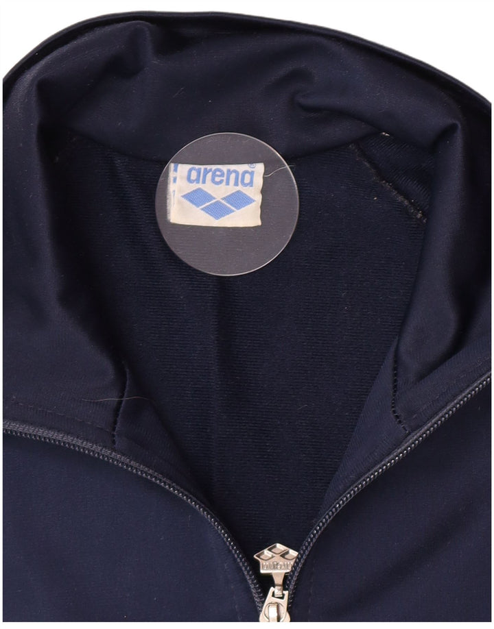 Arena Veste de Survêtement Graphique pour Homme Large Bleu Marine Colourblock