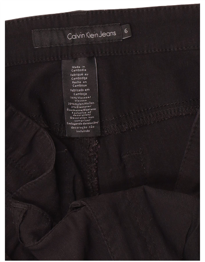 Calvin Klein Jeans Pantalon décontracté pour femme US 6 Small W32 L26 Noir Classique