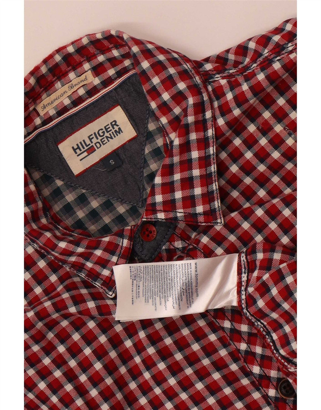 Tommy Hilfiger Chemise Homme Petit Rouge Vichy Coton