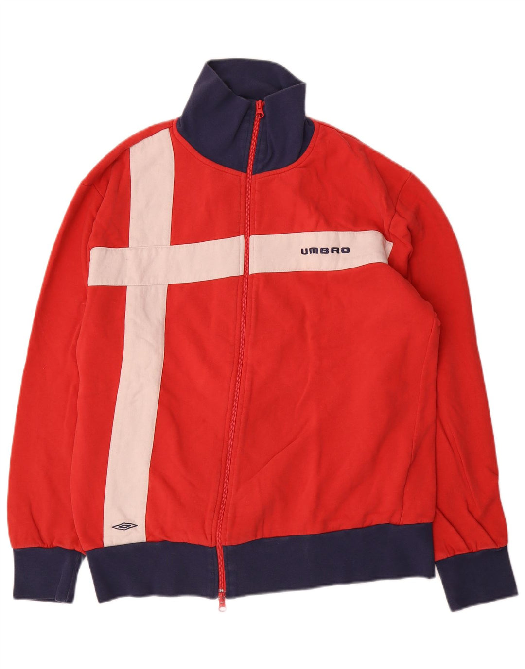 Umbro Veste de Survêtement Homme XL Rouge Colourblock Coton