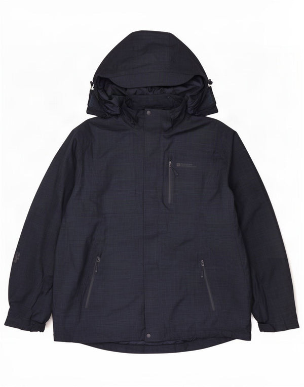 Mountain Warehouse Veste coupe-vent à capuche pour homme UK 42 XL Bleu marine