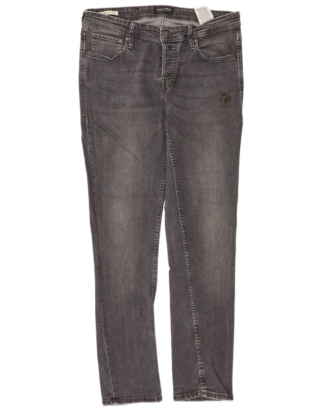 JACK & JONES Jean Slim GLENN W32 L32 Homme Gris Coton