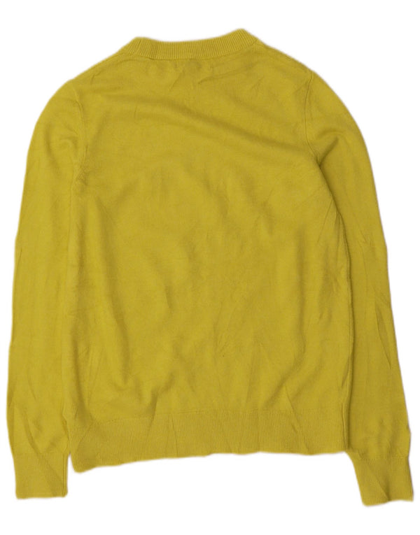 Marks & Spencer Pull col bateau pour femme UK 10 Petit Jaune