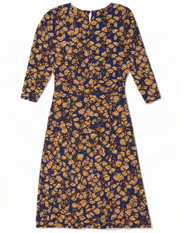 Joe Browns Robe fourreau à manches 3/4 pour femme UK 10 Petit bleu marine floral