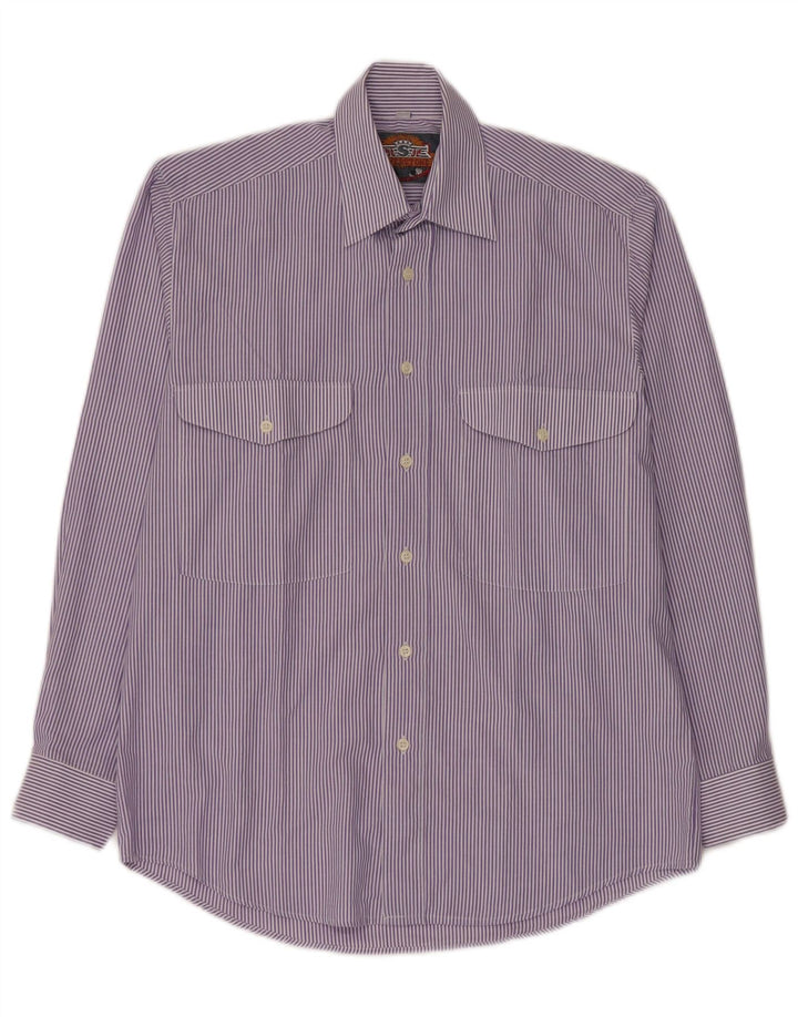 Chemise Homme Silverstone Petit Coton Rayé Violet
