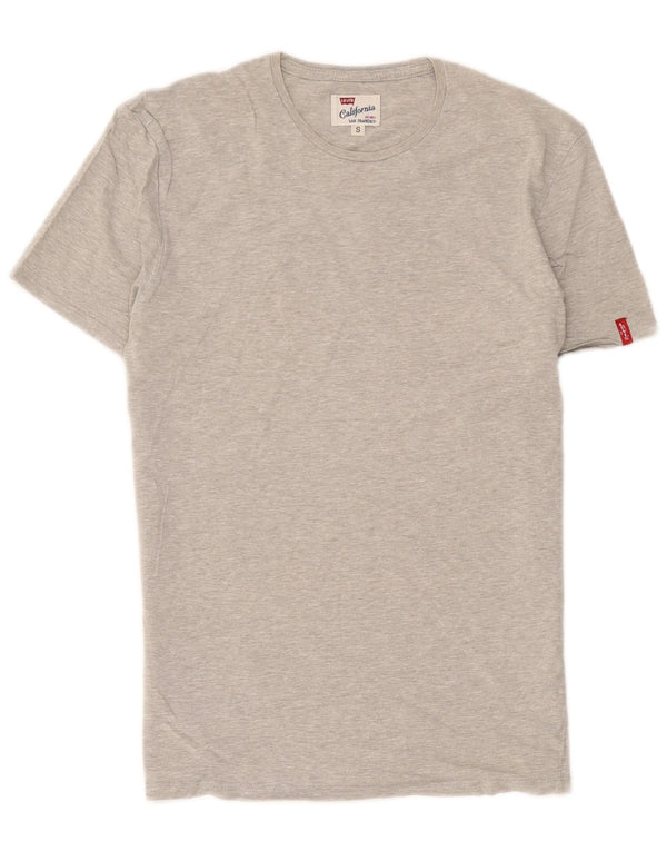 Levi's T-Shirt Top Small Homme Gris Moucheté Coton