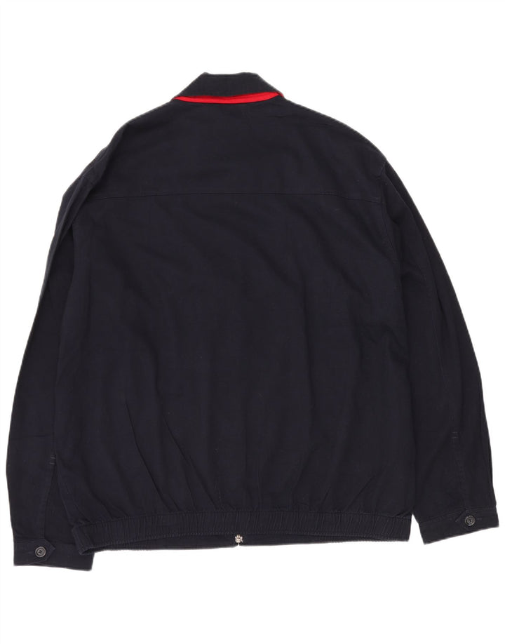 Chaps Veste Bomber Homme UK 40 Large Bleu Marine Coton