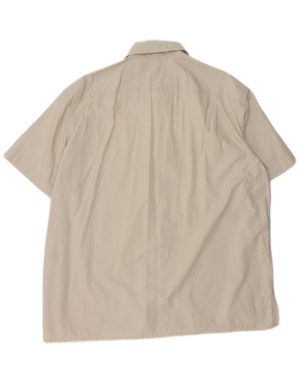 Dkny Chemise à Manches Courtes Homme XL Coton Beige