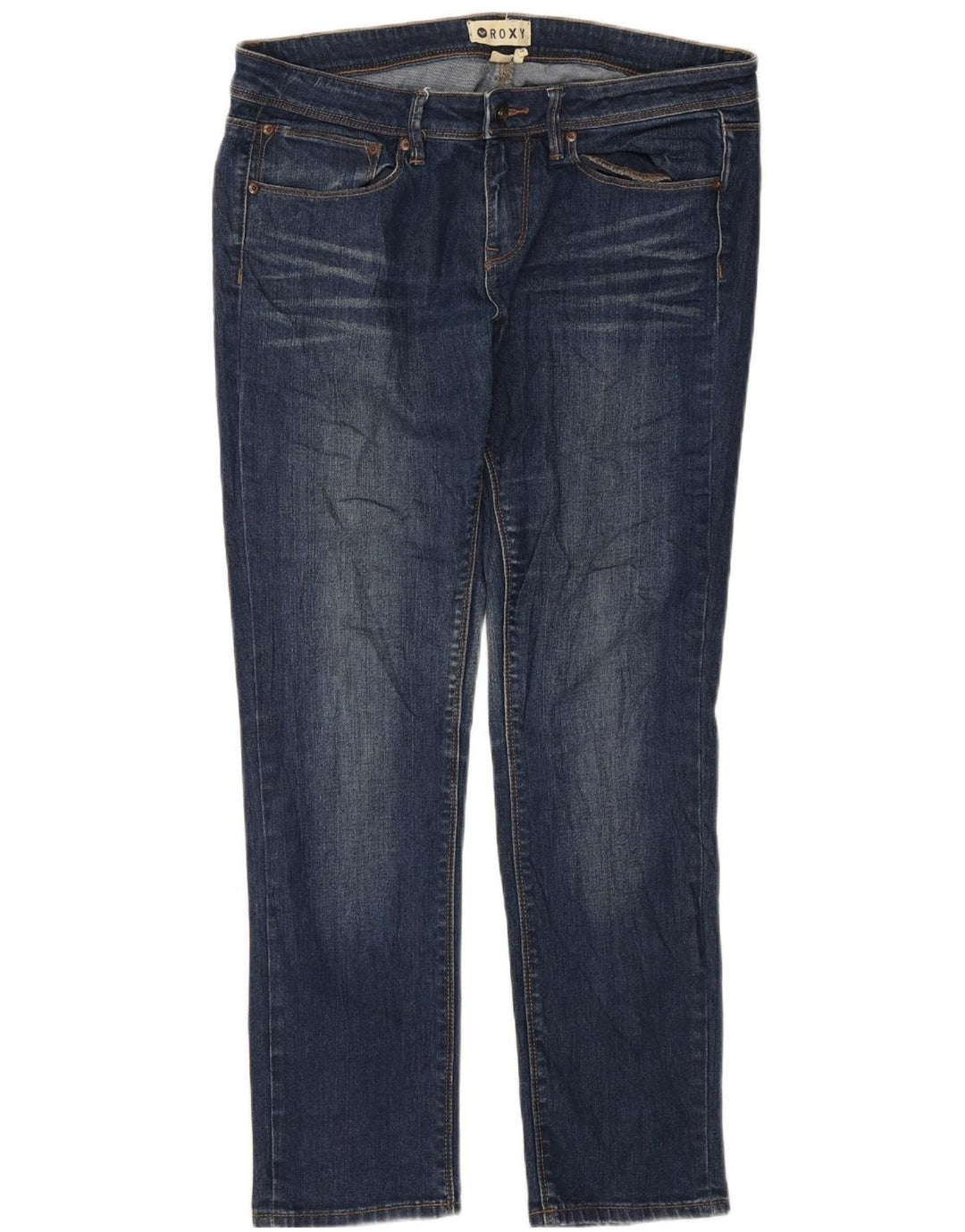 Roxy Jean Slim Femme W31 L28 Bleu Marine Coton