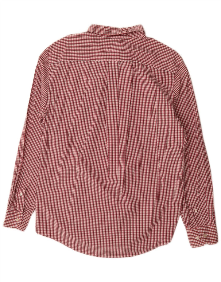 Tommy Hilfiger Chemise Homme Grand Carreau Rouge Coton