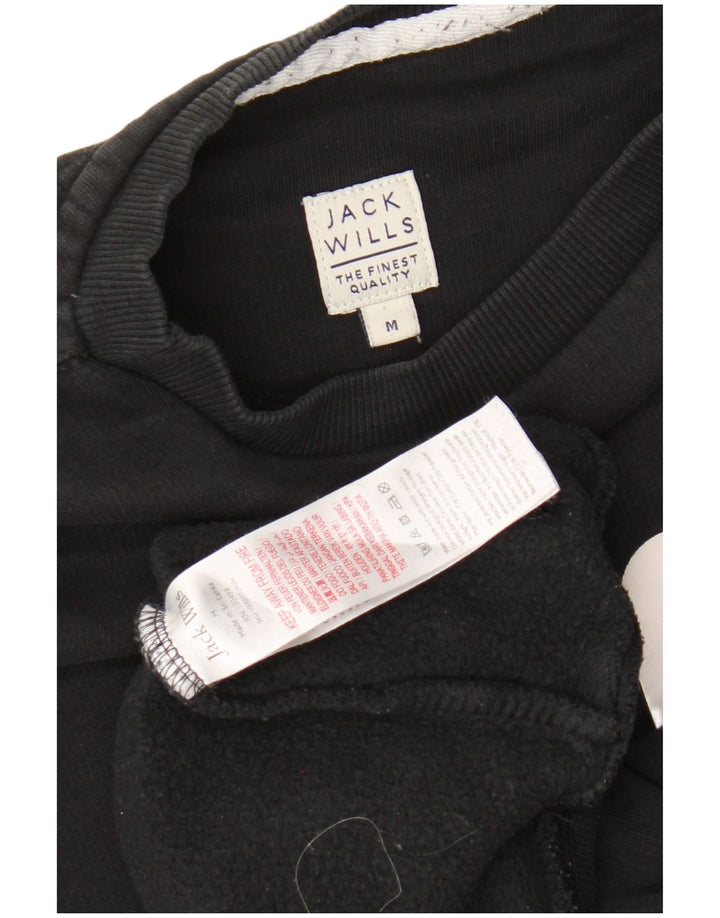 JACK WILLS Sweat-Shirt Graphique Homme Noir Moyen Coton