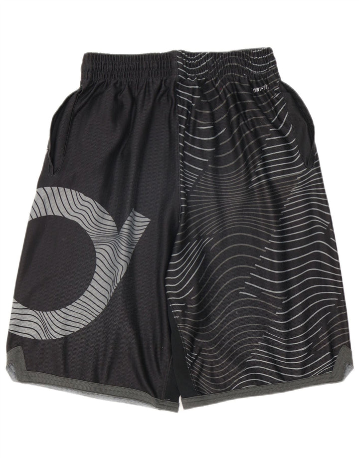 NIKE Short de sport Dri Fit pour hommes, grand, noir, géométrique, en polyester