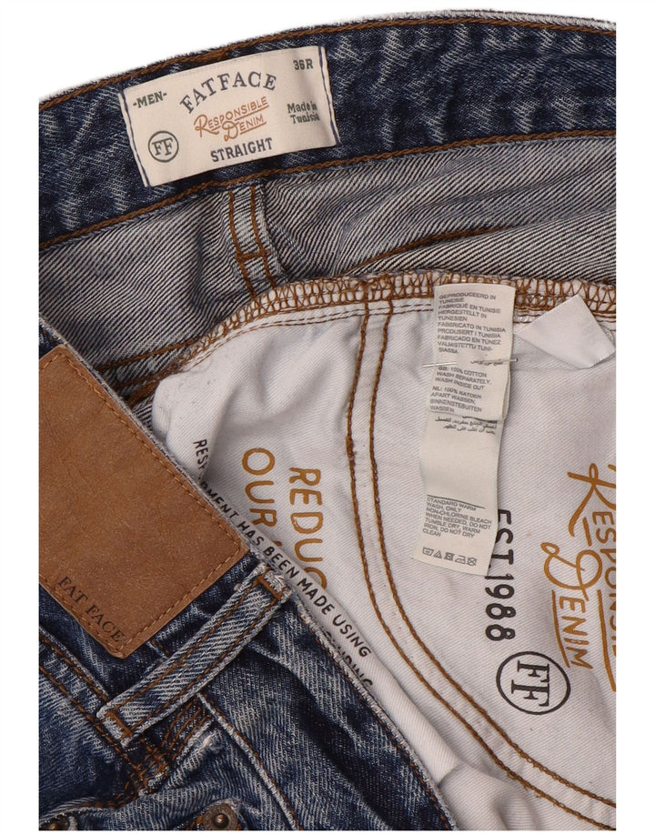 Fat Face Jean droit homme W36 L32 bleu coton