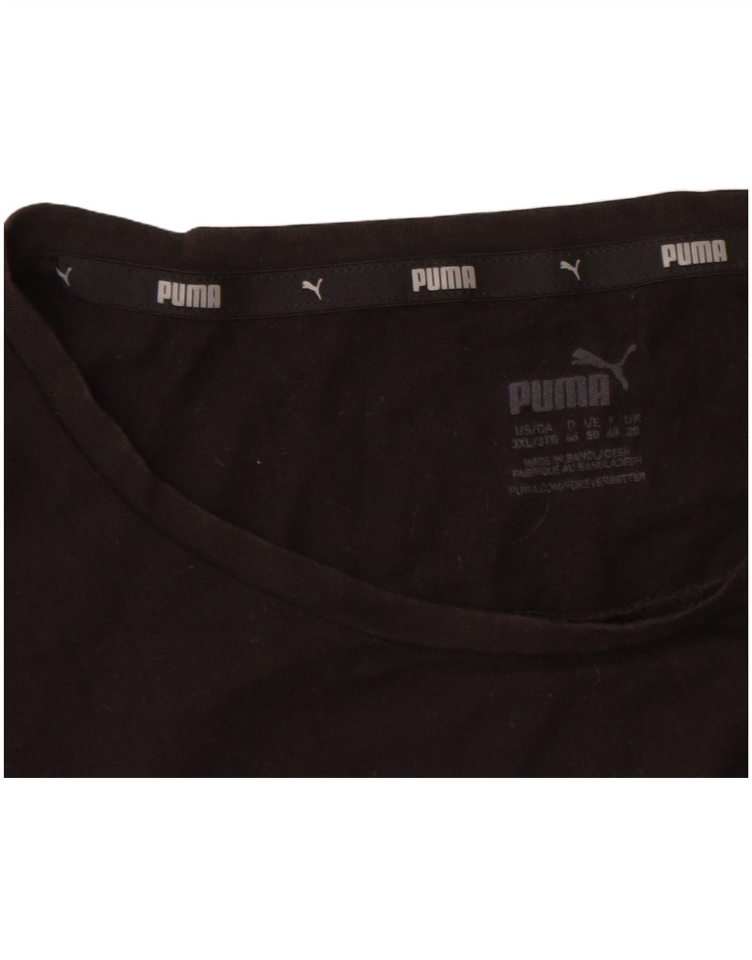Puma T-shirt graphique pour femme UK 20 2XL Noir
