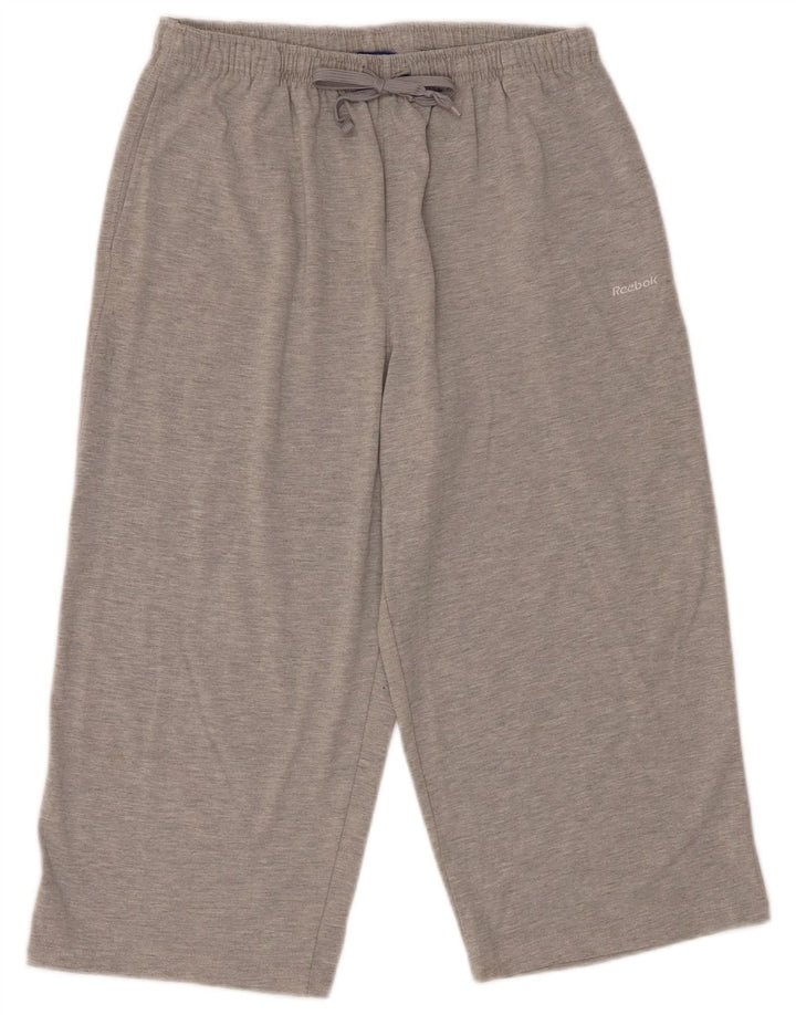 Reebok Pantalon de Survêtement Capri Femme UK 14 Large Gris