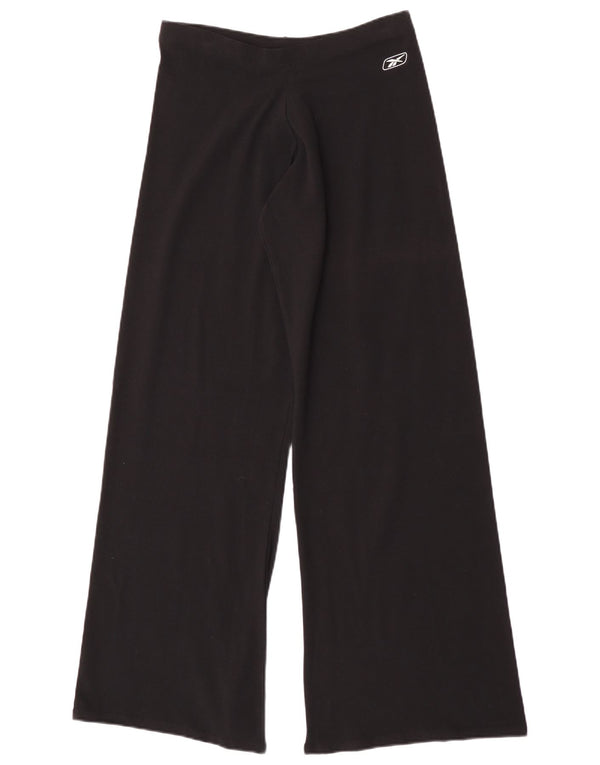 Reebok Pantalon de survêtement large pour femme en coton noir Taille 44