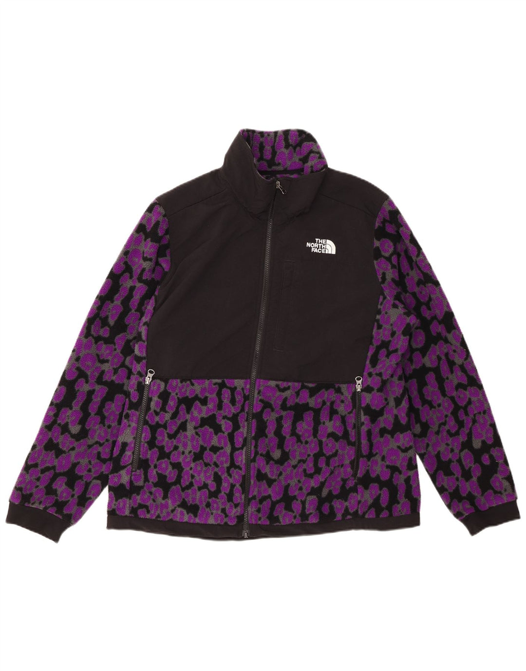 THE NORTH FACE Veste polaire pour femme UK 16 Grand imprimé animal violet