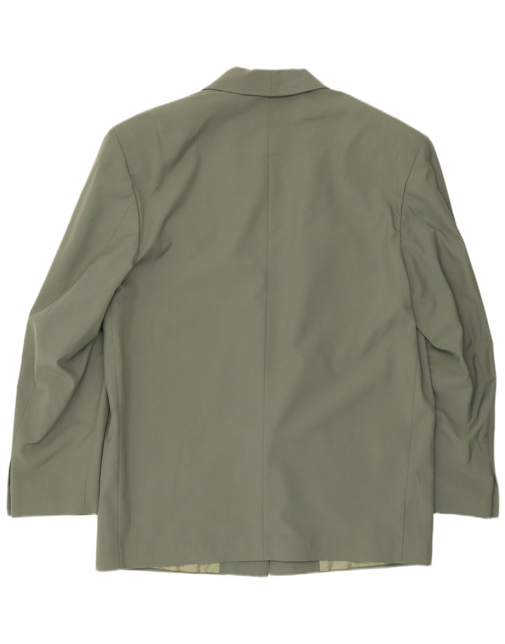 vintage Homme 1 Bouton Blazer Veste IT 52 XL Vert Acétate