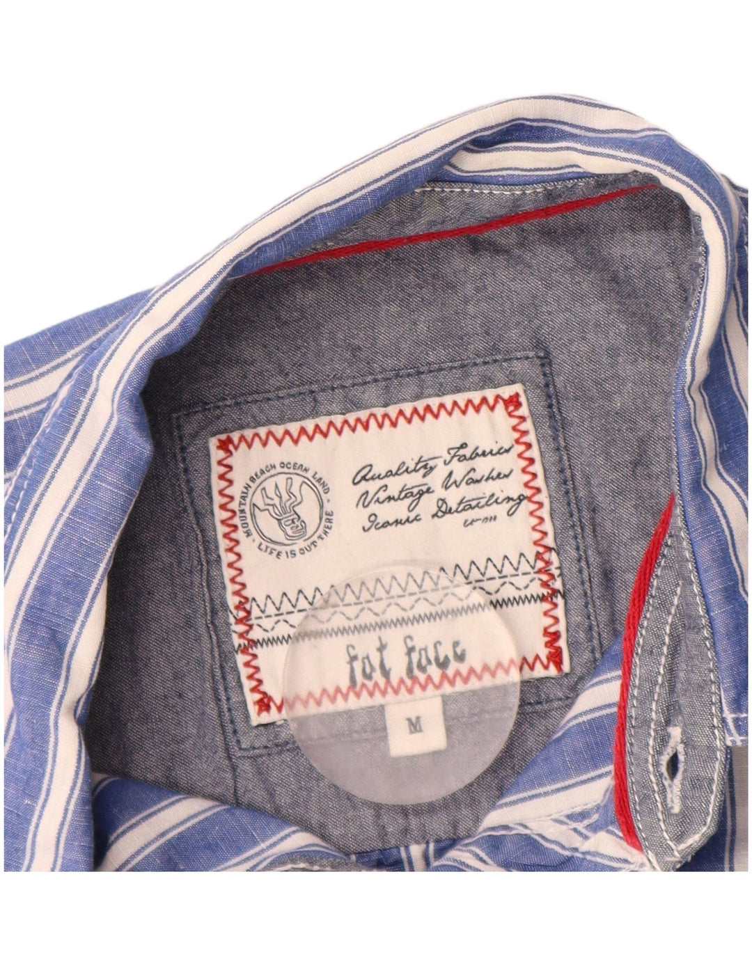 Chemise Homme Fat Face Rayée Bleu Moyen