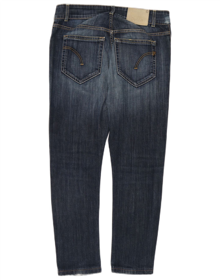 DONDUP Jean Slim Femme W32 L26 Bleu Coton