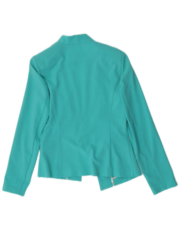 Marks & Spencer Veste blazer ouverte pour femme UK 8 Small Turquoise Polyester