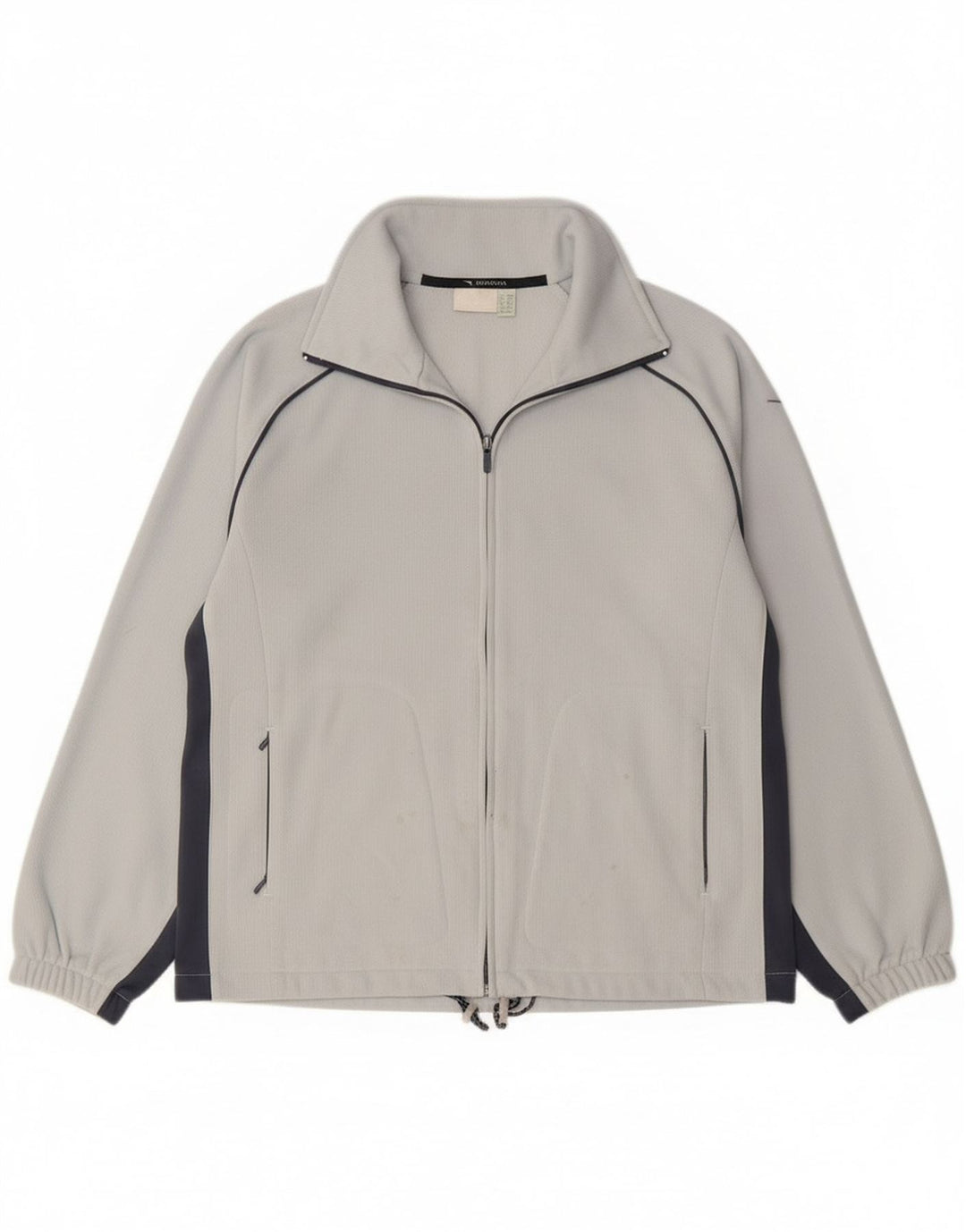 Diadora Veste de survêtement pour femme UK 14 Large Bleu Colorblock Polyester