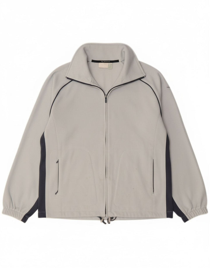 Diadora Veste de survêtement pour femme UK 14 Large Bleu Colorblock Polyester