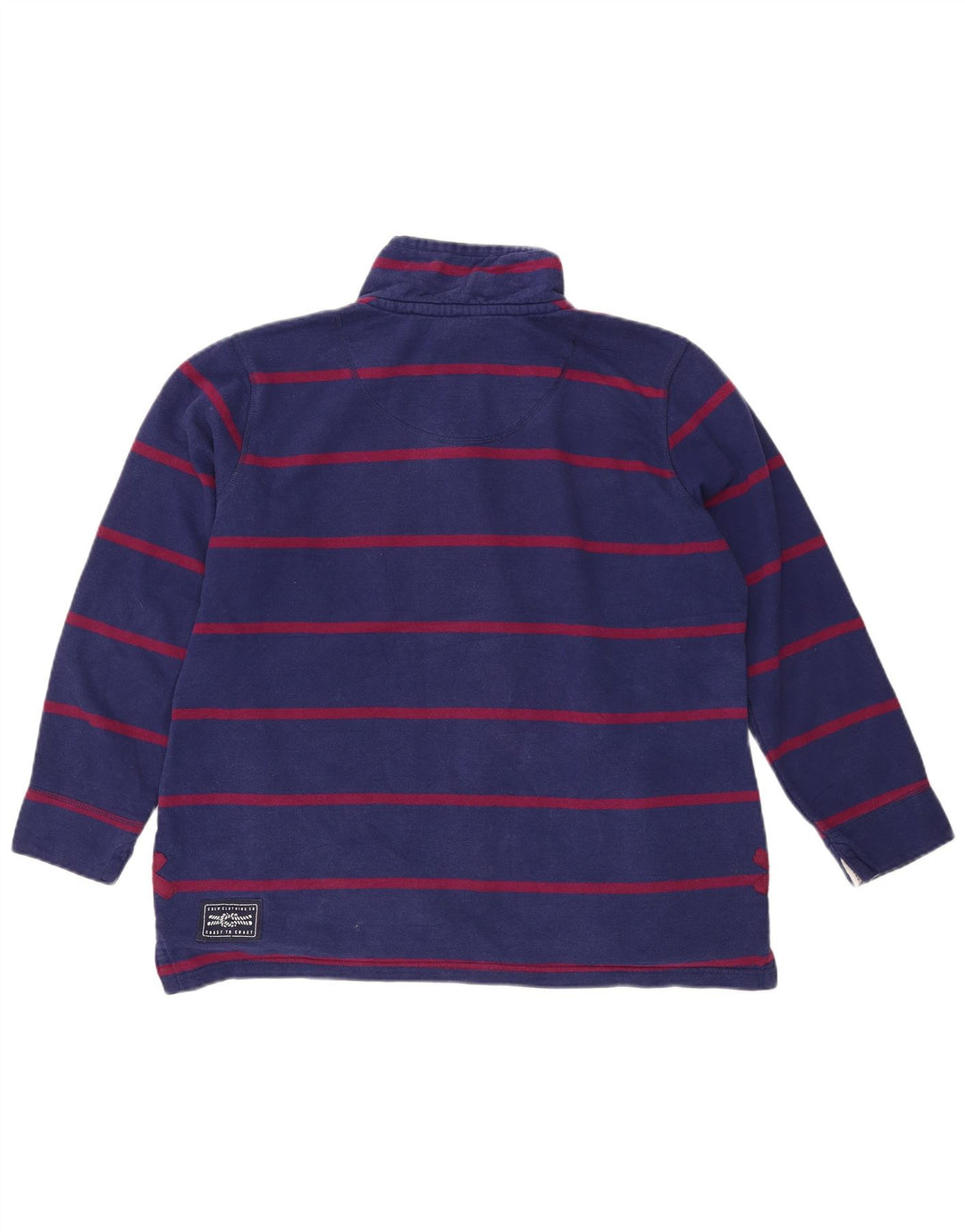 CREW CLOTHING Sweat-shirt pour femme UK 16 Large Bleu marine rayé