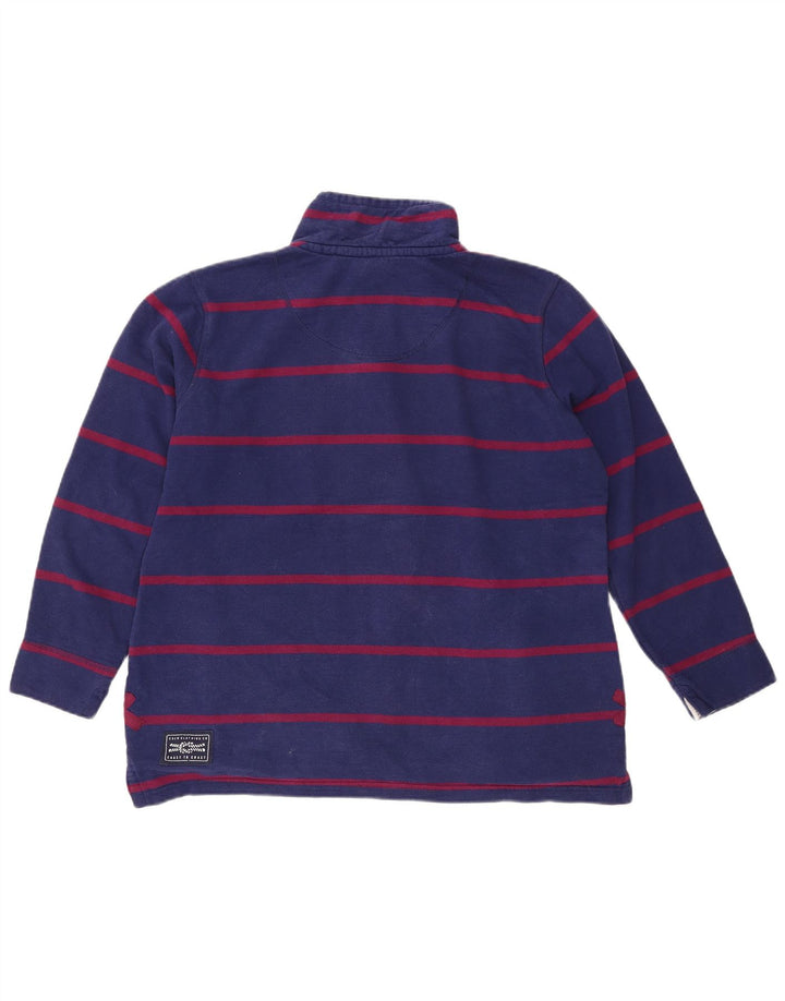 CREW CLOTHING Sweat-shirt pour femme UK 16 Large Bleu marine rayé