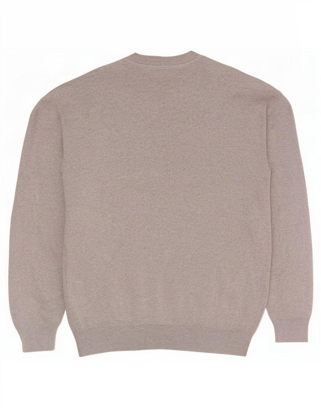 Zara Pull à col rond pour homme en coton gris Large