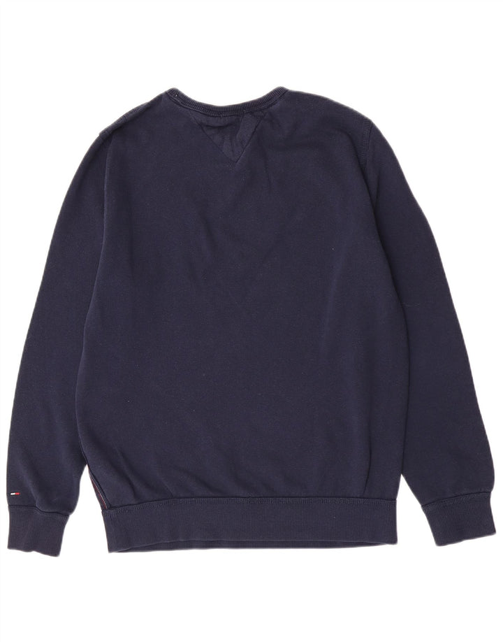 Tommy Hilfiger Sweat-shirt graphique pour homme en coton bleu marine moyen
