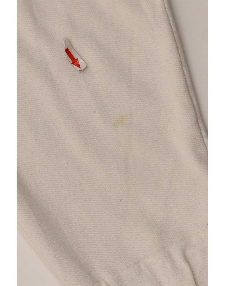 Zara Femme Haut Oversize Manches Longues UK 10 Petite Viscose Blanche