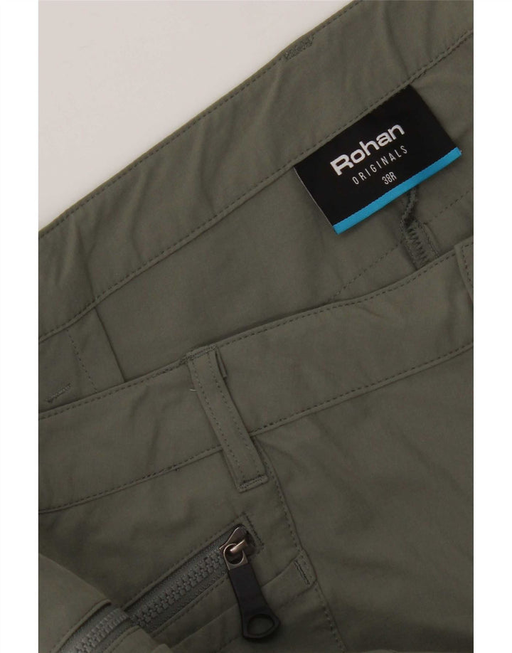 Rohan Pantalon cargo de randonnée pour homme W38 L30 Vert