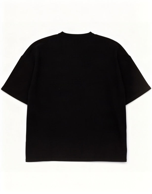 Zara T-Shirt Homme Haut Large Coton Noir