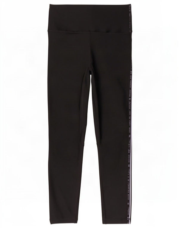 Under Armour Legging Heat Gear Graphic pour femme UK 10 Small Noir Polyester