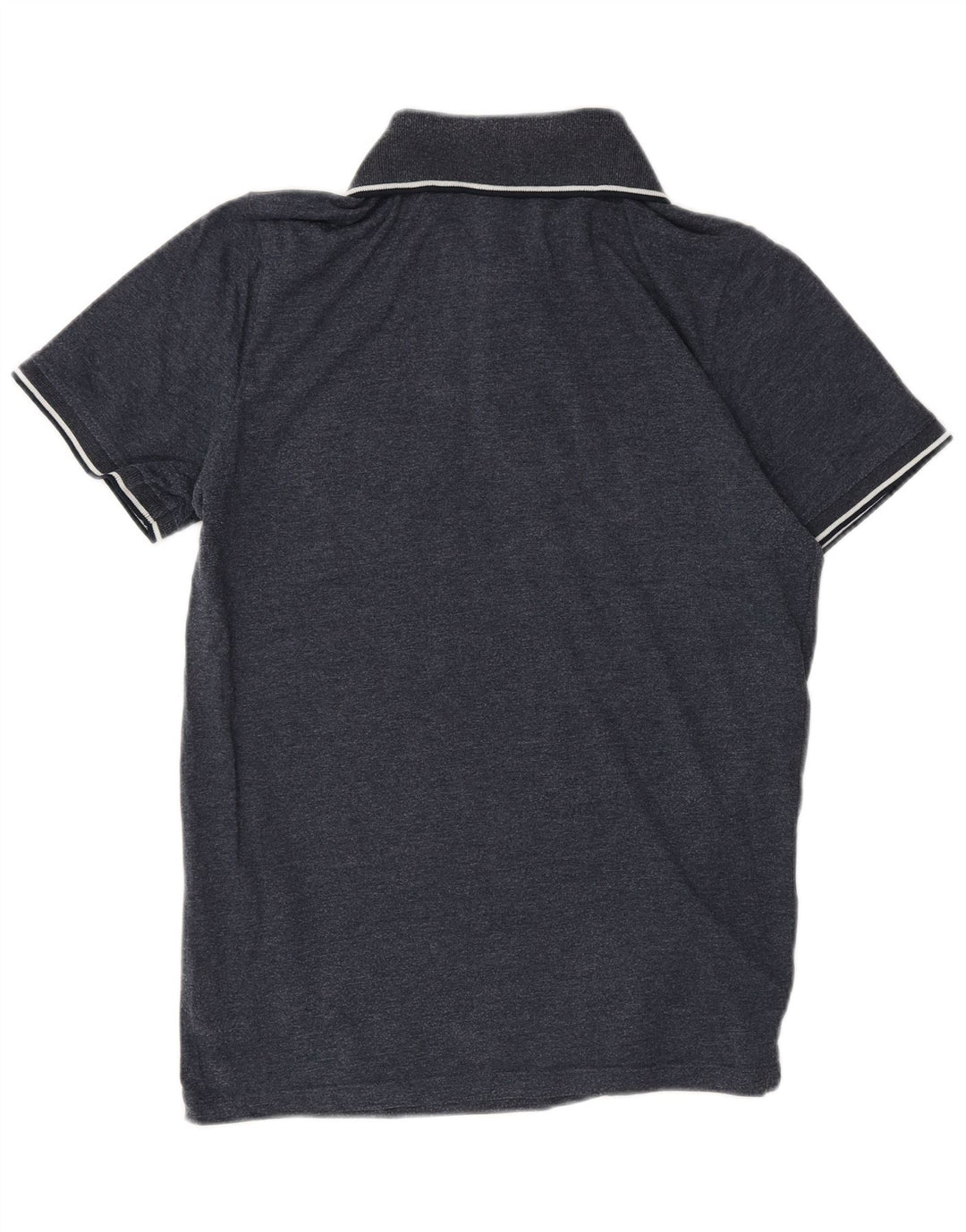 JACK & JONES Mens Polo Shirt Small Navy Blue Cotton