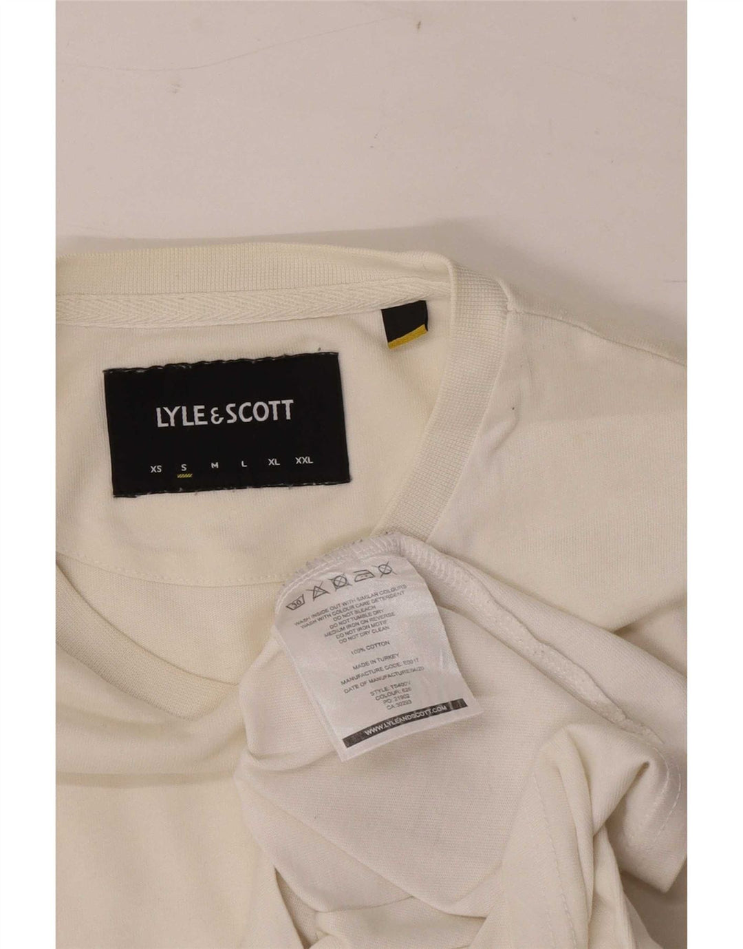 Lyle & Scott T-Shirt Homme Petit Blanc Coton