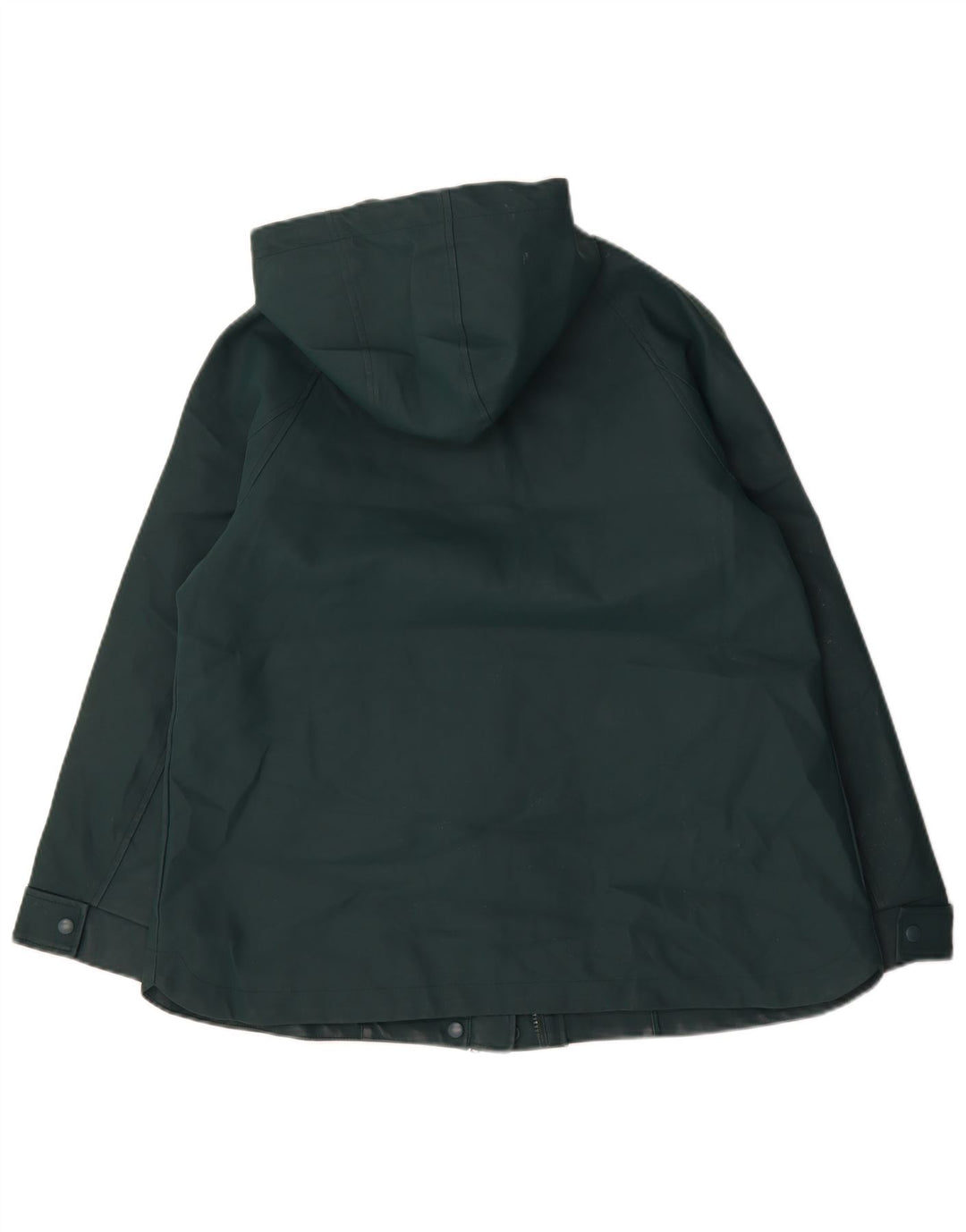 John Lewis Veste coupe-vent à capuche pour femme UK 14 Large Vert Polyester