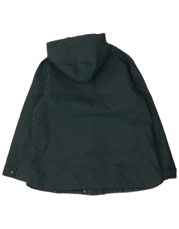 John Lewis Veste coupe-vent à capuche pour femme UK 14 Large Vert Polyester