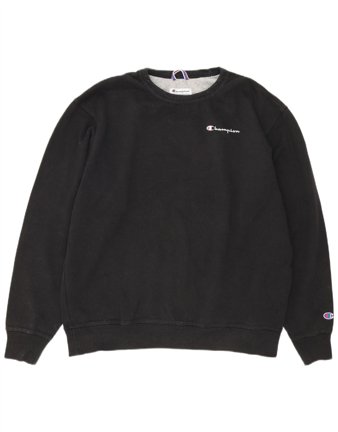 Champion Sweat-shirt pour homme en coton noir Taille L