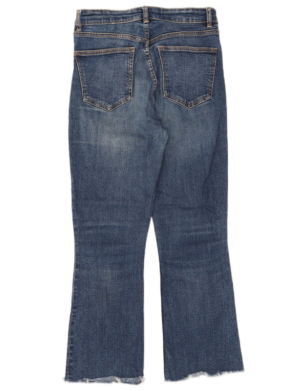 Zara Jean court bootcut pour femme EU 38 Small W28 L25 Bleu