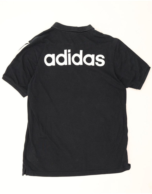 Adidas Hommes Climalite Graphic Polo Grand Noir Coton