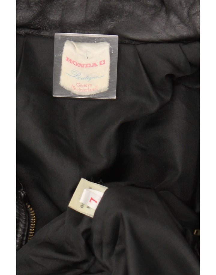 Veste en cuir homme HONDA UK 40 grand cuir noir