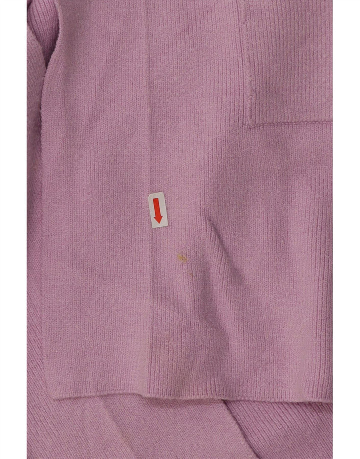 Marks & Spencer Pull cardigan ouvert long pour femme UK 12 Rose moyen