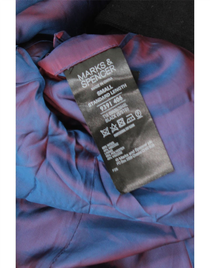 Marks & Spencer Caban autographe pour homme UK 36 Petite laine noire