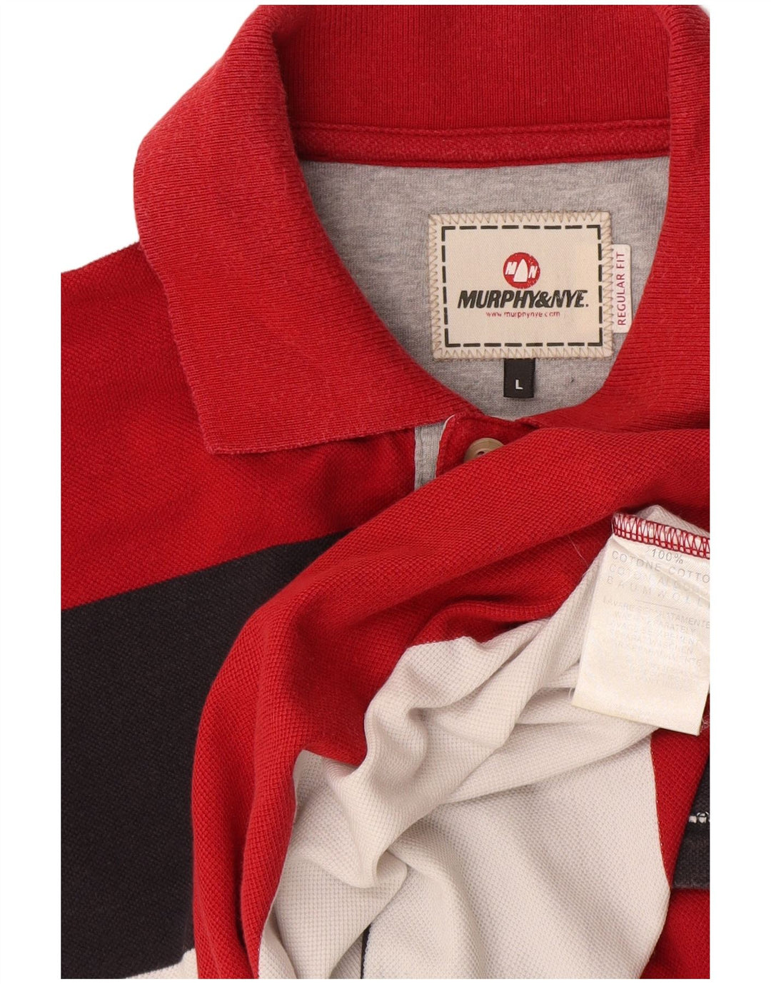 Murphy & Nye Polo Homme Coupe Regular Grand Coton Rayé Multicolore