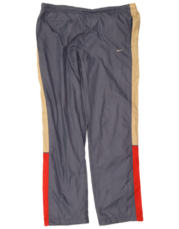 Nike Pantalon de survêtement pour homme XL Gris Colorblock Nylon Sports
