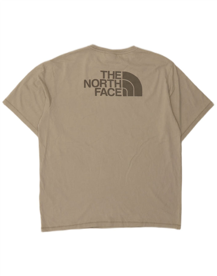 The North Face T-Shirt Graphique Homme Coton Beige Moyen