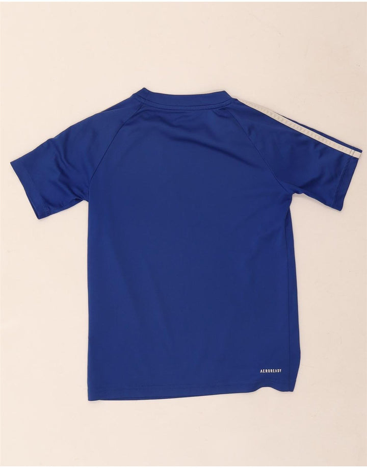 Adidas Garçon Aeroready T-Shirt Top 9-10 ans Bleu Polyester